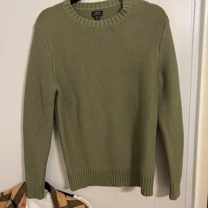 Forest Green JCrew Cotton Sweater
